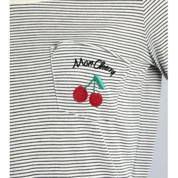 🆕️NWT Avocado Brand Mon Cherry Striped Top - Picture 6 of 12